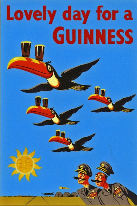 Guinness Advert, Dark Irish, Beer Illustration, Guinness Beer, Beer Ad, Art Deco Posters, Best Beer, Guinness, Fun Drinks