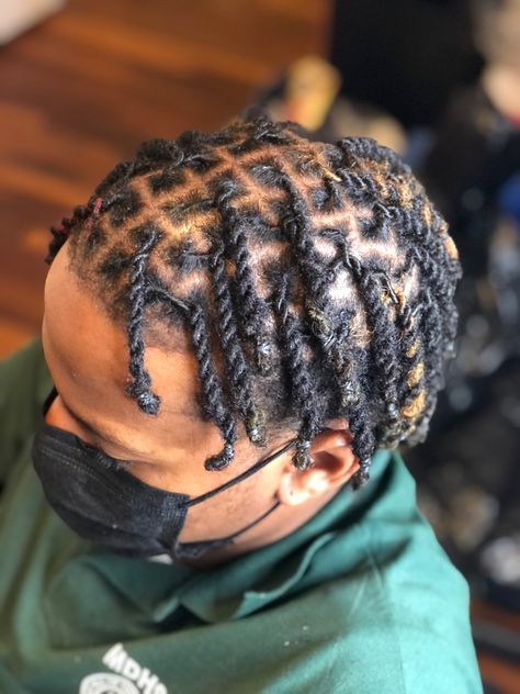 High Top Locks Men, Short Locs Bun, Mens Twists, High Top Dreads, Men Locs, 2 Strand Twist, Dreadlocks Hair Care, Lock Styles, Mens Twists Hairstyles