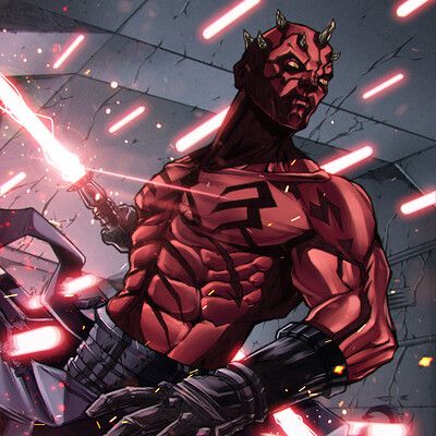 Sith Fan Art, Darth Maul Fan Art, Rain Sketch, Darth Maul Comic, Darth Maul Art, Star Wars Sith Lords, Dark Maul, Force Unleashed, Jedi Art