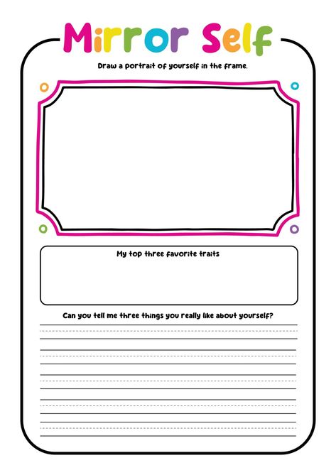 Free Printable Self Esteem Worksheet Activities for Kids  - In The Playroom Confidence Activities For Preschoolers, Self Image Worksheets, Self Worth Activities For Teens, Mindfulness Worksheets For Kids, Self Worth Worksheet, Therapy Tools For Kids, Self Identity Activities, Emotional Regulation For Teens, Pshe Activities