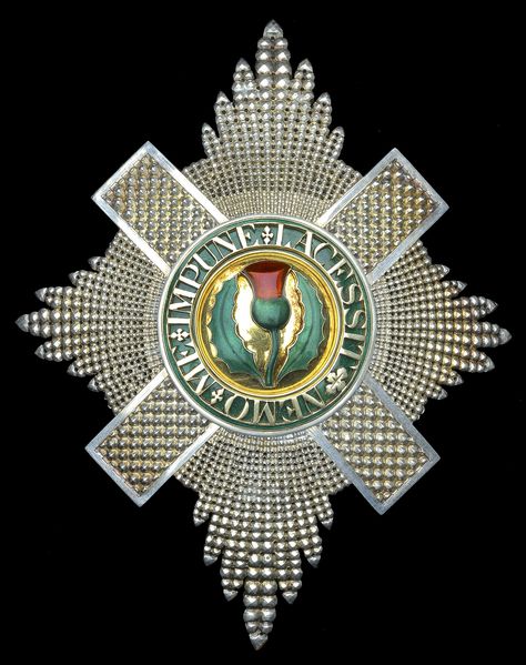 Order of the Thistle - Star (106 x 76mm, C. F. Rothe, Vienna, 20th century) Order Of The Thistle, Star Badge, Star Silver, Queen Jewelry, Military Medals, The Royal Collection, 24 October, Royal Brides, Family Jewels