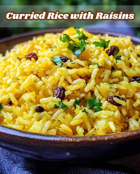 Mama's Old Recipes  �� | Curried Rice with Raisins 🍚🍚 | Facebook Curried Rice, Indian Rice, Curry Rice, Basmati Rice, Old Recipes, Rice Recipes, Raisin, Garlic Cloves, Indian Food Recipes