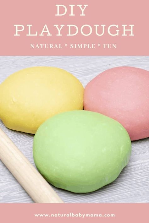 This simple, easy DIY natural playdough recipe uses organic food-based coloring. This will save you money and keep your kids entertained for hours! Organic Playdough Recipe, Easy Playdough, Natural Play Dough, Natural Playdough, Easy Playdough Recipe, Diy Playdough, Play Dough Recipe, Natural Kids, Kids Craft Supplies