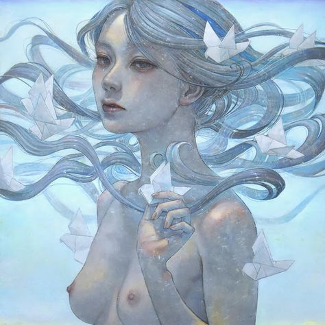 Miho Hirano, 그림 낙서, Bel Art, Art Mignon, Nature Artists, 인물 드로잉, Artist Interview, 수채화 그림, Art Japonais