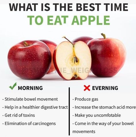 Healthy Morning Drinks, Apple Benefits, Best Time To Eat, Food Health Benefits, An Apple A Day, Fruit Benefits, Apple A Day, Apple A, Health And Fitness Articles