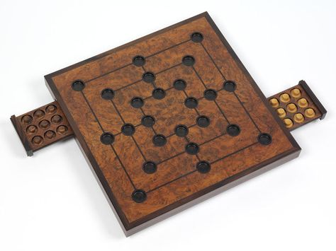 Nine Men's Morris | Ryan, Desmond | V&A Search the Collections Diy Boombox, Wooden Board Games, Wood Games, Game Boards, Games Board, Ancient Origins, Diy Games, Woodworking Ideas, Strategy Games