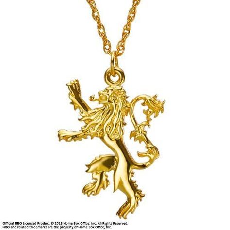 games of thrones collar escudo casa lannister doble vista Lannister Lion, Game Of Thrones Necklace, Game Of Thrones Jewelry, House Lannister, Lion Necklace, Lion Pendant, Cersei Lannister, Gold Lion, Game Of