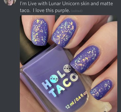 Holo Taco Unicorn Skin, Holo Taco Nails, Holo Taco Nail Art, Holo Taco, Manicure Inspiration, Accent Nails, Cool Nail Art, Artsy Fartsy, Diy Nails