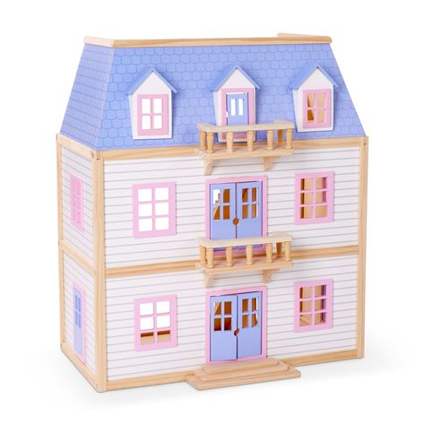 Easy Renovations, Melissa And Doug, Doll Family, Melissa & Doug, Wooden Dollhouse, Hand Painted Furniture, Wooden House, Wooden Dolls, Solid Wood Furniture