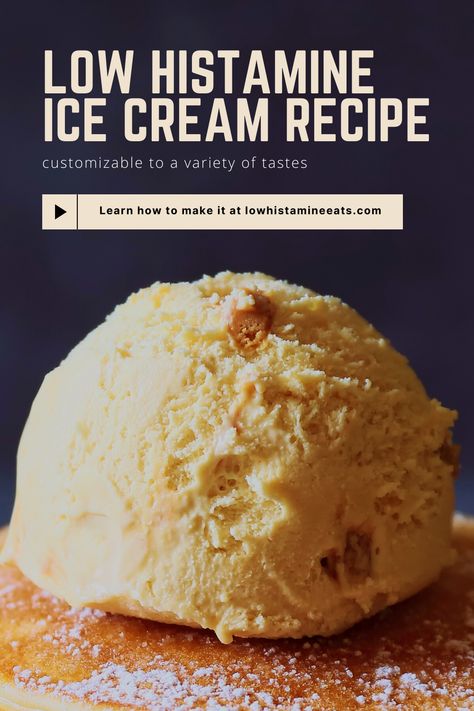 Low Histamine Ice Cream Recipe (Fresh Mint) Anti Histamine Foods, Elimination Diet Recipes, Low Histamine Foods, Coconut Milk Ice Cream, Mint Chip Ice Cream, Low Histamine Diet, Low Histamine, Mint Ice Cream, Homemade Ice Cream Recipes