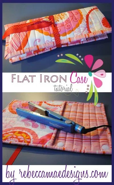 Trendy Travel Accessories, Flat Iron Holder, Curling Iron Holder, Sewing Tutorials Free, Diy Holder, Mittens Pattern, Diy Sewing Projects, Love Sewing, Sewing Gifts