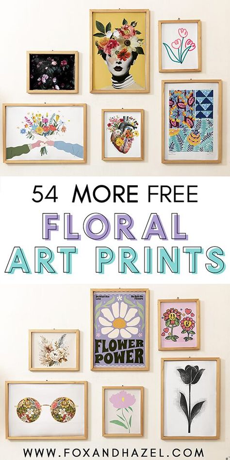 Get your hands on 54 free floral art prints to brighten any room! From bold blooms to delicate botanicals, these prints are perfect for adding a floral your walls. Download now and start decorating! Bohemian Wall Art Printables, Room Posters Printable Wall Art, Printable Wall Collage Free Prints, Free Wall Prints, Free Printable Wall Art Living Room, Free Wall Art Prints, Free Wall Art Printables, Wall Art Prints Printables, Free Botanical Prints