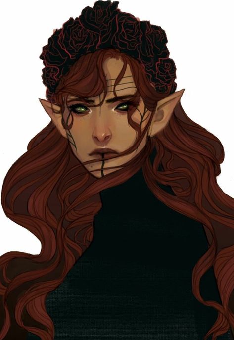 Dragon Age Elf Female, Female Elf, Wood Elf, Dragon Age Inquisition, Fantasy Races, Dnd Art, Dungeons And Dragons Characters, High Fantasy, Character Creation