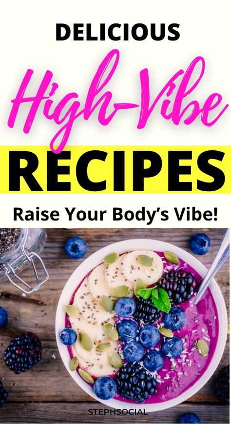 Raise your body’s vibrational energy with these high vibration foods! High vibration recipes. Healthy recipes. Smoothie recipes healthy. Blueberry smoothie recipes. Buddha bowl recipes. How to make a Buddha bowl. Spirulina recipes. High vibration diet. High Vibrational Recipes, High Vibe Foods, High Vibration Recipes, High Vibration Food Recipes, High Vibration Foods, High Vibrational Foods Recipes, Foods That Raise Your Vibration, High Vibrations Food, High Vibrational Foods