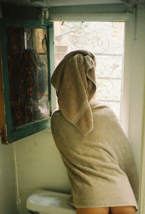 Towel Wrapped Woman, Towel Aesthetic, Towel Series, Kafka On The Shore, Urban Fiction, Random Inspiration, Towel Wrap, We Are The World, Clean Hair