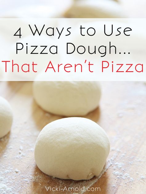 4 Other Uses for Pizza Dough - Four ways to use pizza dough that are NOT pizza! Several flavor options, too. Other Uses For Pizza Dough, What To Use Pizza Dough For, How To Use Pizza Dough, Meals With Pizza Dough, What To Do With Pizza Dough Ideas, Extra Pizza Dough Ideas, Bread Out Of Pizza Dough, Recipes With Premade Pizza Dough, What To Make With Pizza Crust