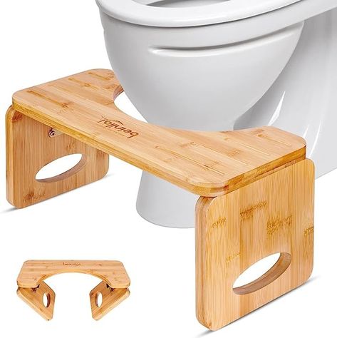 Amazon.com: Beinilai Toilet Stool, Foldable Toilet Stool Squat Adult for Bathroom, Bamboo Poop Stool for Adult, 8 Inches Squatting Bathroom Potty Stool with 2 Packs Anti-Slip Strip (Natural Color) : Health & Household Bathroom Bamboo, Color Toilet, Potty Stool, Stool Bathroom, Toilet Stool, Foot Stool, Step Stool, Natural Color, Wood