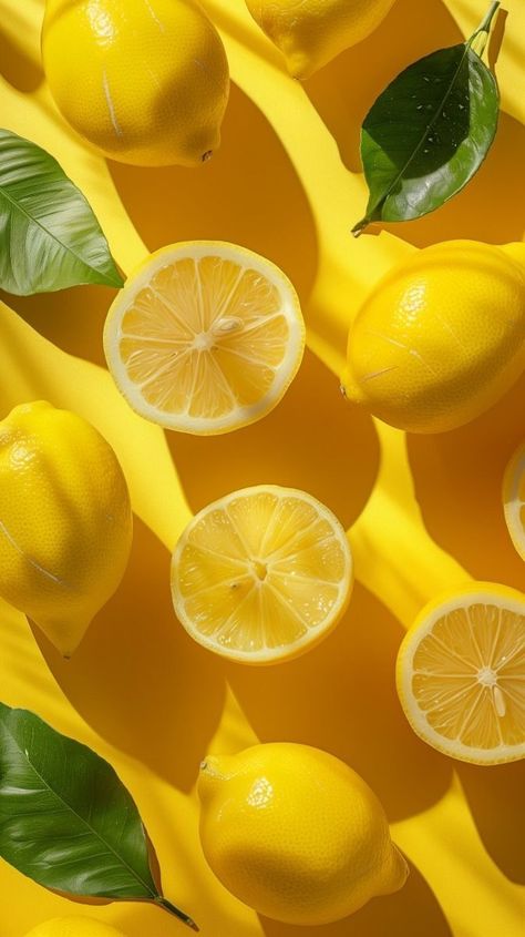 Lemon Wallpaper Iphone, Lemon Wallpaper Aesthetic, Lemons Background, Yellow Aesthetic Wallpaper Iphone, Lemonade Wallpaper, Lemons Wallpaper, Lemon Wallpaper, Lemon Background, Disney Canvas Art