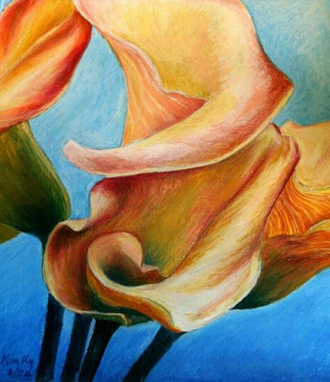 Macro Photography Study in Oil Pastel Oil Pastel Colours, Soft Pastel Art, High School Art Projects, Oil Pastel Paintings, Classroom Art Projects, Oil Pastel Drawings, Oil Pastel Art, Chalk Pastels, School Art Projects