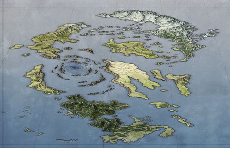 Archipelago World Map by torstan on DeviantArt Fantasy Geography, Fictional Maps, Game Map, Fantasy Map Making, Dnd World Map, Imaginary Maps, Fantasy World Map, Fantasy Maps, Drawn Map