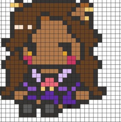 Pixel Art Pattern Monster High, Perler Bead Patterns Monster High, Monster High Perler Beads, Monster High Crafts, Pixel Art Ideas, Arte Monster High, Moster High, Easy Pixel Art, Pixel Art Templates