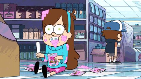 She knows how to have a good time. | 22 Reasons Mabel Pines From "Gravity Falls" Is Absolutely Adorable Candy Isle, Cooking Gif, Dipper Y Mabel, Mystery Shack, Fun Dip, Dipper And Mabel, Reverse Falls, Disney On Ice, Mabel Pines