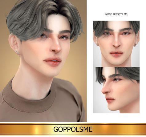 Sims 4 Cc Men Nose, Men Nose, Sims 4 Wedding Dress, The Sims 4 Skin, Makeup Cc, Sims 4 Characters, Sims Hair, Sims 4 Cas, Ts4 Cc