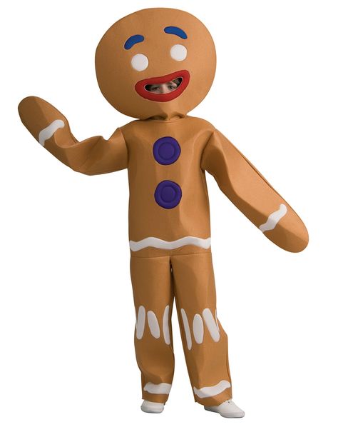 Gingerbread Man Halloween Costume, Gingerbread Man Shrek, Gingerbread Man Costume, Gingerbread Man Costumes, Shrek Costume, Book Week Costume, Munnar, Man Child, Boy Costumes