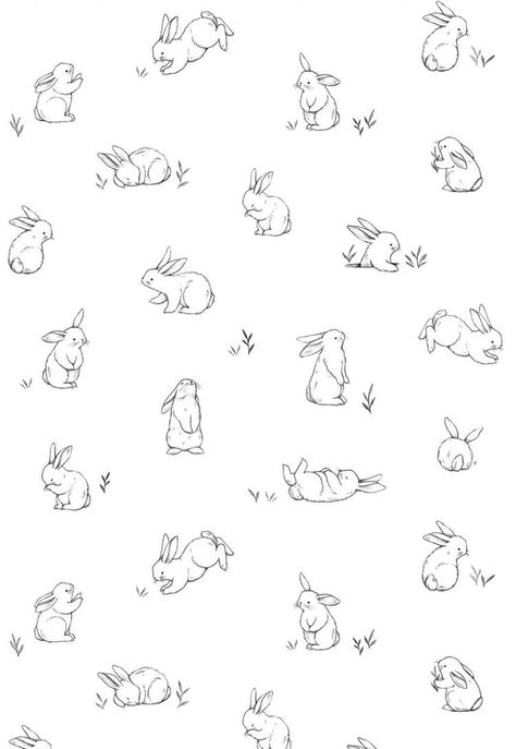 Bunny Tattoo Small, Hase Tattoos, 달력 디자인, Rabbit Drawing, Bunny Tattoos, Rabbit Tattoos, Easter Wallpaper, Bunny Drawing, Dainty Tattoos