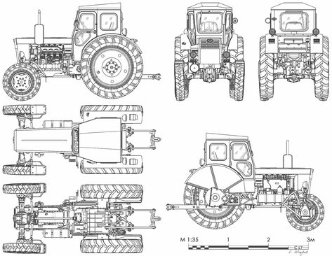 Tractor Blueprint, Blueprint For 3d Modeling, Egypt Map, Tractor Idea, Automotive Illustration, Wallpaper Stencil, Airport Design, Blueprint Art, Tool Storage Diy