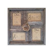 Barnwood Frames, Wood Collage, Lake House Wall Art, Pallet Furniture Designs, Burlap Roses, Rustic Picture Frames, Rustic Pictures, Collage Frame, Lake Decor