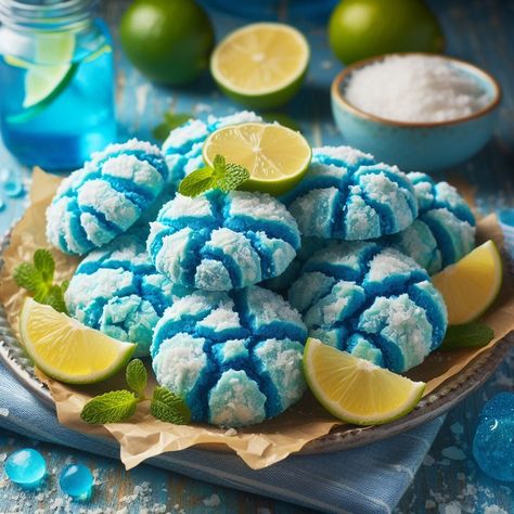 1 dozen Ocean Water flavored cookies.  Cookie freshness is our priority  Cookies=Happiness Ocean Inspired Desserts, Surfer Food, Ocean Themed Desserts, Beach Themed Desserts, Beach Theme Desserts, Ocean Cookies, Ocean Snacks, Beach Dessert, Flavored Cookies