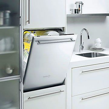 Dishwasher with Extra-Strength Cleaning--This dishwasher's tub has extra durability thanks to its stainless-steel tank. The one-piece tank design also makes for quieter running.-- Model LFA-65 IT X  $899  Fagor America, Inc  fagoramerica.com  800/207-0806 Outdoor Fridge, Fully Integrated Dishwasher, Outdoor Gas Fireplace, Outside Room, Outdoor Kitchen Appliances, Stainless Steel Tanks, Built In Dishwasher, Kitchen Redo, Universal Design