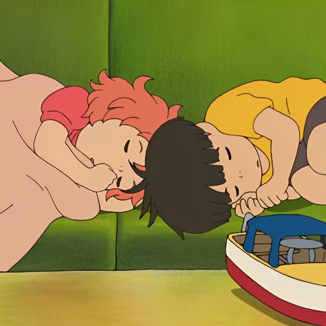 Aesthetic Ghibli Icon, Sasuke And Ponyo, Ponyo Landscape, Ponyo Wallpapers Desktop, Ponyo And Sasuke Matching Pfp, Ponyo And Sasuke Grown Up, Ponyo Sasuke, Ponyo And Sousuke, Ponyo Cute