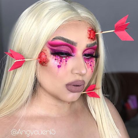 Ideas Maquillaje, Makeup Challenge, Day Makeup Looks, Valentines Day Makeup, Makeup Challenges, Valentines Makeup, Dope Makeup, Makeup Step By Step, Inspired Makeup