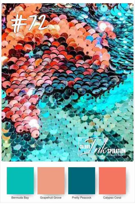 Aqua Color Palette, Yarn Color Combinations, Turquoise Color Palette, Magical Mermaid, Color Schemes Colour Palettes, Design Seeds, Mermaid Coloring, Colour Board, Aqua Color