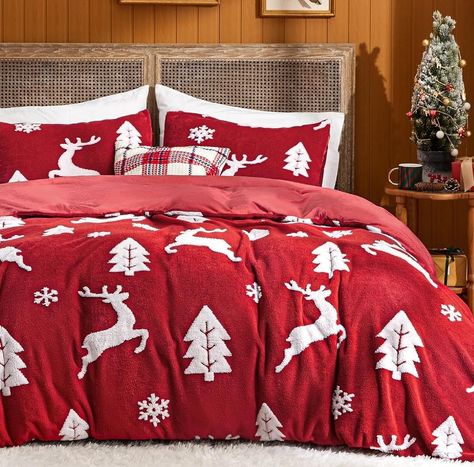 Bedsure Fluffy Duvet Cover Sets! 50% drop when you use UENKWBPG at checkout! Also available in Gray and Green! 🛌 Paid Link in the Bio #fluffy #duvet #christmas #AmazonDeals #DealsOfTheDay #ShopSmart #AmazonDiscounts #BargainHunter #ShopAndSave #AmazonFinds #AmazonSavings #DealAlert #HappilyWhateverYouAreAfter Christmas Duvet Cover, Fluffy Comforter, Christmas Cozy, Christmas Bedding, Twin Comforter, Bed Sets, Queen Comforter, Duvet Covers Twin, King Comforter