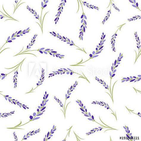 Seamless lavender flowers pattern on white background. | Flower backgrounds, Lavender flowers, Flower patterns Procreate Ipad Art, Lavender Aesthetic, Pola Kartu, Background Wall, Flowers Pattern, Little Flowers, Lavender Flowers, Flower Illustration, Blooming Flowers