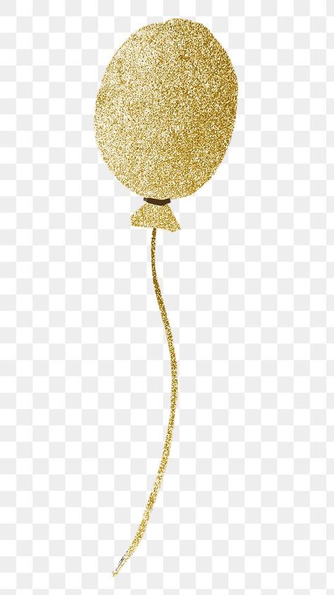 Gold Element, Balloon Png, Glitter Png, Metallic Balloons, Gold Balloons, Glitter Gold, Party Balloons, Free Png, Gold Glitter