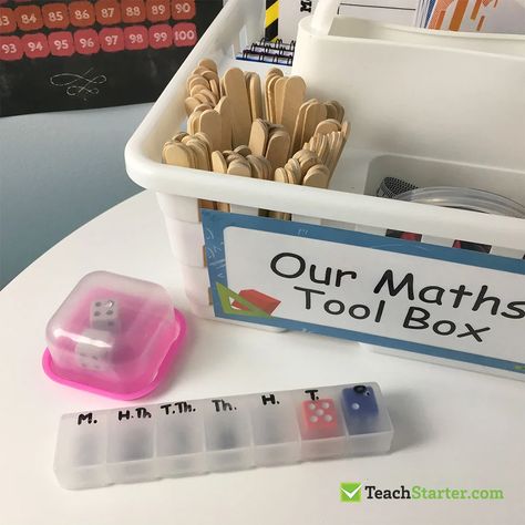 Dice - Classroom Maths Tool Box Year 1 Classroom, Multiplication Strategies, Measurement Activities, Math Tools, Learn Math, Eureka Math, Daily Math, Work Boxes, Math Workshop