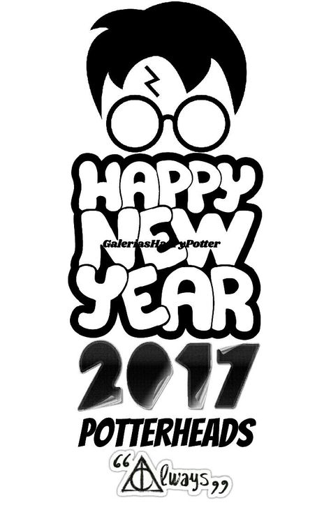 Happy New Year 2017 Potterheads Happy New Year Harry Potter, Happy Christmas Harry Potter, Happy New Year Movie, Happy New Year 1403, Disney Happy New Year, New Year 2017, Happy New, Happy New Year, Harry Potter