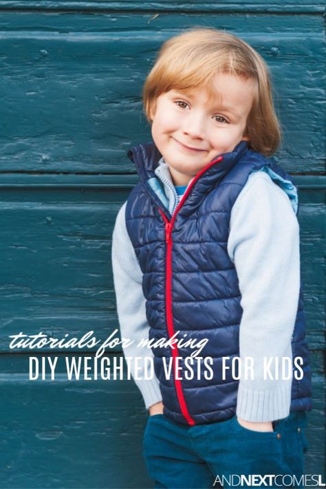 Diy Weighted Vest, Weighted Vest Diy, Compression Vest, Pediatric Physical Therapy, Sensory Diet, Sensory Ideas, Weighted Vest, Adaptive Clothing, Processing Disorder