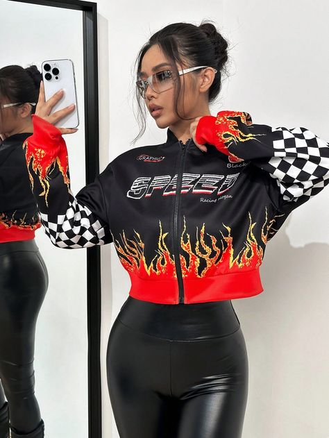 Car Racing Outfit For Women, Race Outfit Women, Race Car Outfit, Racer Outfit, Hiphop Girl, Racing Outfit, Cute Going Out Outfits, Modern Equestrian, Race Outfit