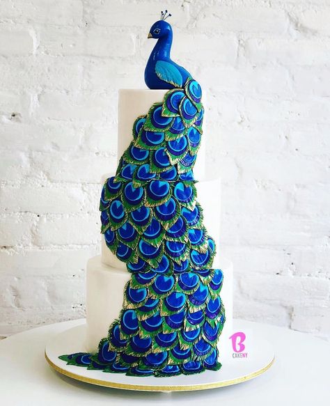 #Love this amazing #peacock #wedding #cake. #repost @bcakeny #gold #indianwedding Peacock Themed Wedding, Peacock Wedding Cake, Peacock Cake, Peacock Wedding Theme, Themed Wedding Cakes, Peacock Wedding, Cake Inspiration, Themed Wedding, Tag Someone Who