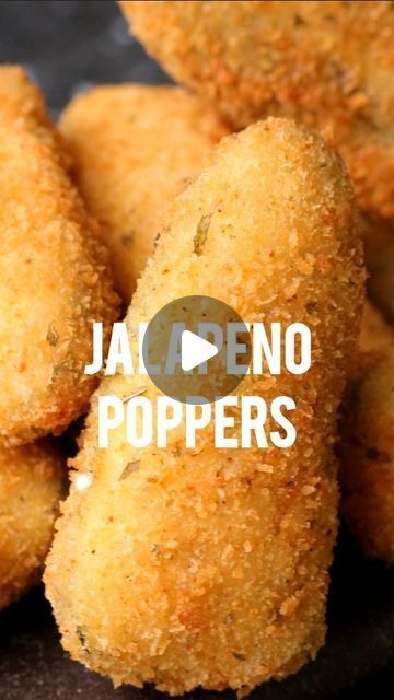 Rishi Nanavati on Instagram: "Crispy Jalapeno Poppers - You can never go wrong with these tbh Jalapeno halves stuffed with cream cheese, cheese, and spring onions/chives. DOUBLE COATED in breadcrumbs for that extra crunch and then fried till golden and crisp all over. It's oozy, flavourful, and mega cheesy. This is party food, this is games night food, and this is definitely movie night food. Throw me a plate of these, some nachos, and some fries, and I'll be very content. If you're not keen on the jalapeno heat, blanch them! Or use some sweet, long red peppers and stuff those instead. They'll still be epic. Full recipe is on the blog, link in my bio! Peace ✌🏽 #jalapeno #jalapenopoppers #jalapeño #jalapenos #partyfood #spicyfood" Jalapenos Poppers, Jalapeno Pretzel Recipe, Fried Stuffed Jalapeno Peppers, Fried Jalapeno Slices Easy, Fried Jalapenos Slices, Crispy Jalapeno Slices Air Fryer, Jalapeno Cornbread Poppers, Jalapeno Popper Appetizer, Fried Jalepeno Popper