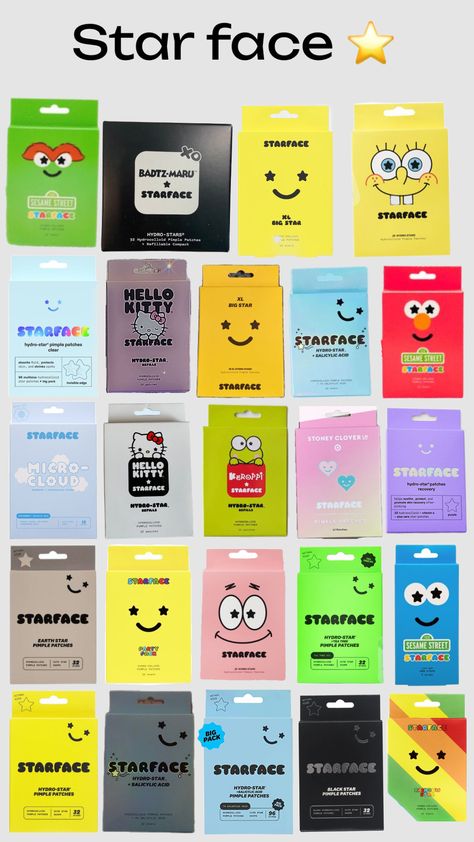 Starface Skincare, Preppy Skin Care, Makeup Palette Collection, Star Face, Diy Hello Kitty, Alice In Wonderland Tea Party Birthday, Bday Wish List, Dibujo Simple, Trendy Water Bottles