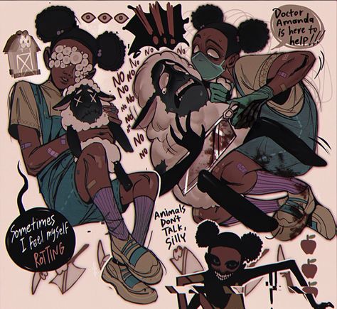 Amanda The Adventurer, Arte Sketchbook, Amazing Drawings, Black Art Pictures, Creepy Art, Cute Art Styles, Funky Art, Cartoon Art Styles, Pretty Art