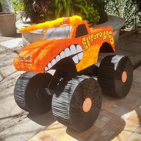 Monster Jam!! Hicimos esta piñata padrísima de Toro Loco y nos encantó el resultado! Escríbenos por MD o vía Whatsapp al 3331472710 y… | Instagram Toro Loco Birthday Party, El Toro Loco Birthday Party, Monster Truck Pinata, Monster Jam Birthday Party Ideas, Monster Jam Birthday Party, Monster Jam Birthday, Monster Jam Party, Diy Monsters, Hot Wheels Birthday