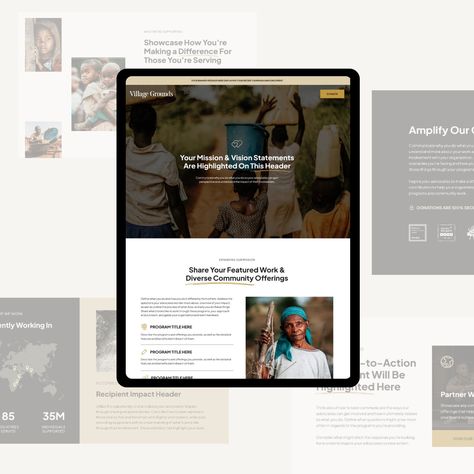 Looking for a simple solution that gets your organization off the ground, curious about our website templates, or needing a campaign page for your year-end fundraiser? Get started with our FREE nonprofit Showit landing page template by visiting our link in bio. Our landing page is designed for you to launch your message with a digital presence that supports your communications and leverage sustainable donations. We highly recommended testing out our landing page as an introduction to the Sho... Vision Statement, Mission Vision, Landing Page Template, Page Template, Website Templates, Non Profit, Website Template, Landing Page, Link In Bio