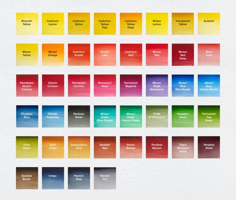 This list outlines primary colours for three or six colour mixing systems in the Winsor & Newton watercolour ranges. Watercolor Studio, Watercolour Techniques, Watercolor Supplies, Winsor And Newton, Winsor And Newton Watercolor, Primary Colours, Watercolor Mixing, Watercolor Tips, Watercolor Tutorials